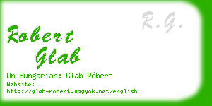 robert glab business card