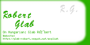 robert glab business card